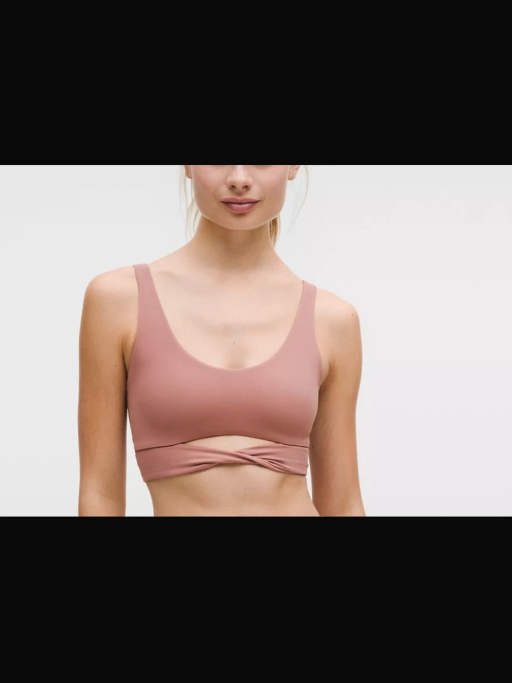 Lululemon Nulu Twist-Front Scoop-Neck Bra Light Support